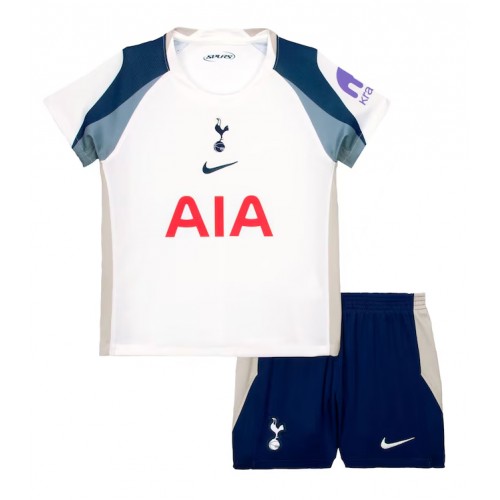 Stroje piłkarskie Tottenham Hotspur Koszulka Podstawowej dla dzieci 2025-26 Krótki Rękaw (+ szorty)